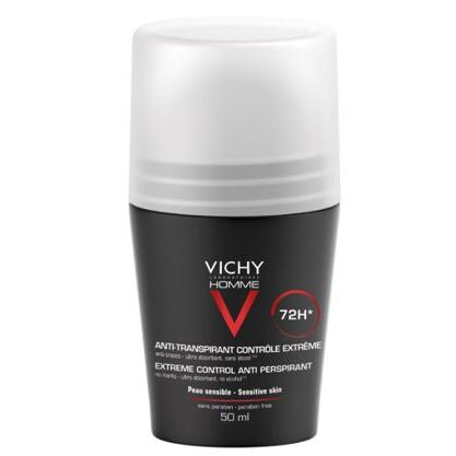 Vichy Homme Deo Roll On 50ML AP Anti-Trace 72h