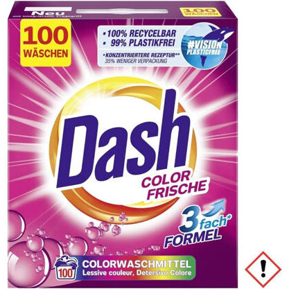 Dash Colorwaschmittel Color Frische Pulver 5kg 100WL
