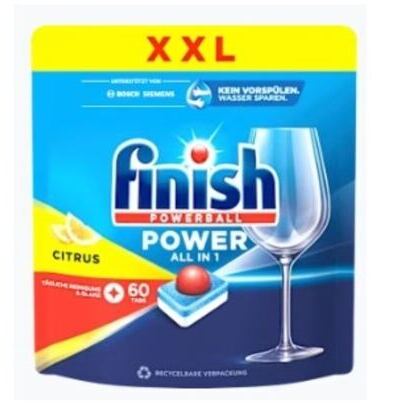 Finish Powerball Power All in1 Citrus 60er Tabs XXL