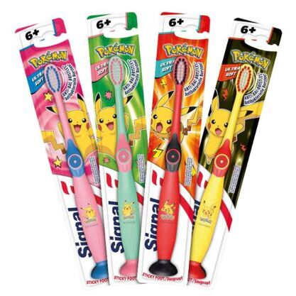 Signal Zahnbürste 6+ Jahre Ultra Soft Saugnapf Pokemon
