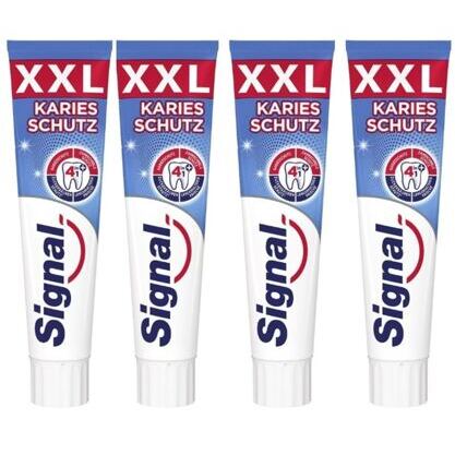 Signal Zahnpasta 4 in1 Kariesschutz 4x125ml XXL