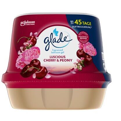 Glade Gel-Lufterfrischer 180g  Bathroom Luscious Cherry&Peony