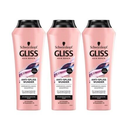 Gliss Kur Shampoo Anti-Spliss Wunder 3x250ml