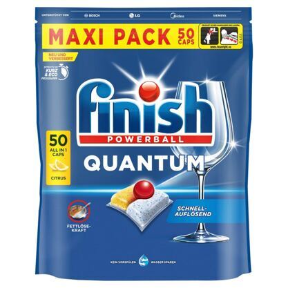 finish Powerball Quantum All in1 Citrus 50er Caps Maxi Pack