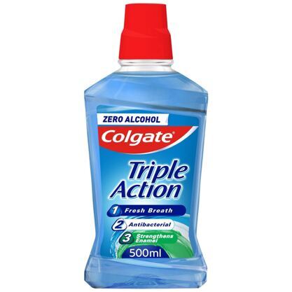 Colgate Mundwasser Triple Action kein Alkohol 500m