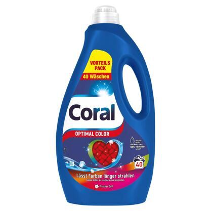 Coral Flüssigwaschmittel Color 40WL 2 Liter Vorteilspack