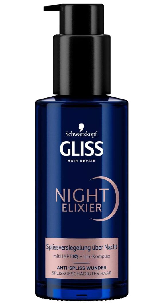 Gliss Kur Night Elixier Anti Spliss Wunder Spender 100ml