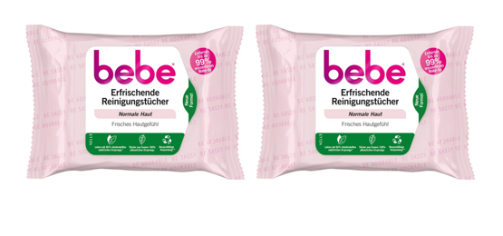 Bebe erfrischende Reinigungstücher 2x25 Stk