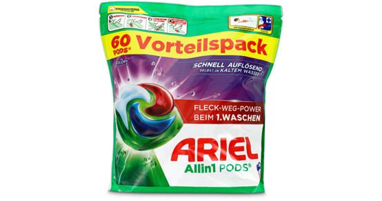 Ariel Waschmittel Caps All in 1 Color+ – 60 Waschladungen