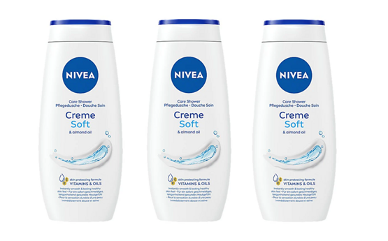 Nivea Duschgel Cream  Soft & Almond Oil 3x250ml