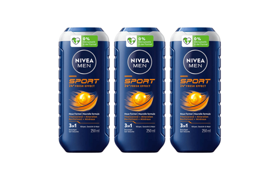 Nivea Shampoo und Duschgel für Männer Sport 3x250 ml