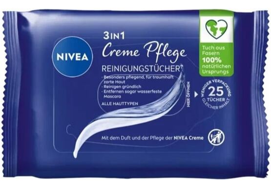 Nivea Reinigungstücher Creme Pflege 25er