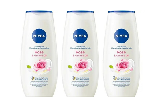 Nivea Dusch Rose & Almond oil 3x250 ml