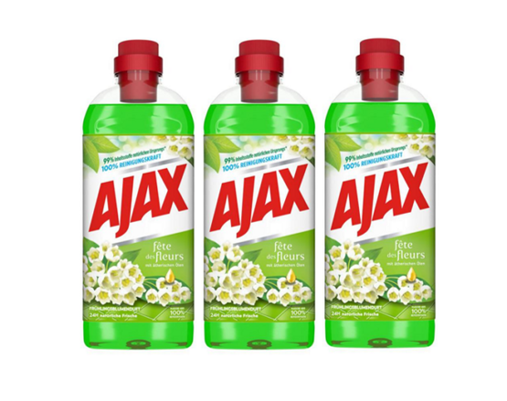 AJAX Allzweckreiniger Frühlingsblumen 3x1 Liter