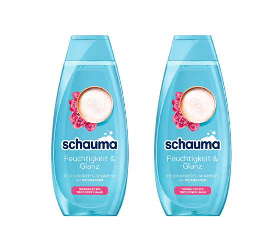 Schauma Shampoo Feuchtigkeit & Glanz Doppelpack 2x400ml