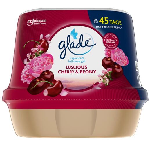 Glade Gel-Lufterfrischer 180g  Bathroom Luscious Cherry&Peony