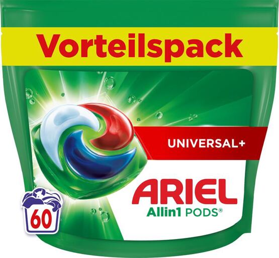 Ariel Dishwasher Caps 60pcs All in 1 Universal+