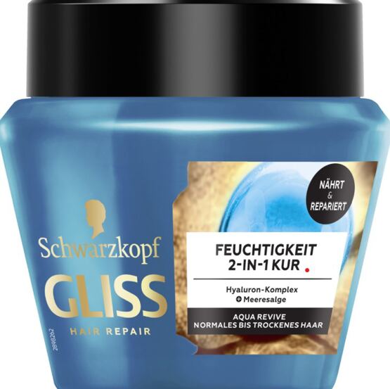Gliss Kur 2-in-1 Kur Feuchtigkeit Aqua Revive 300ml