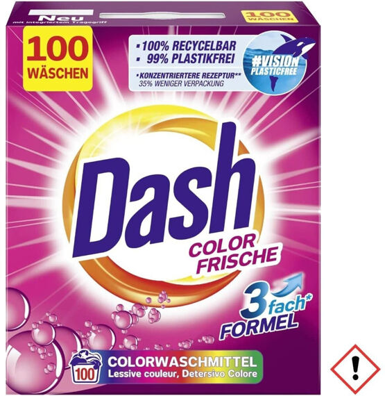 Dash Colorwaschmittel Color Frische Pulver 5kg 100WL