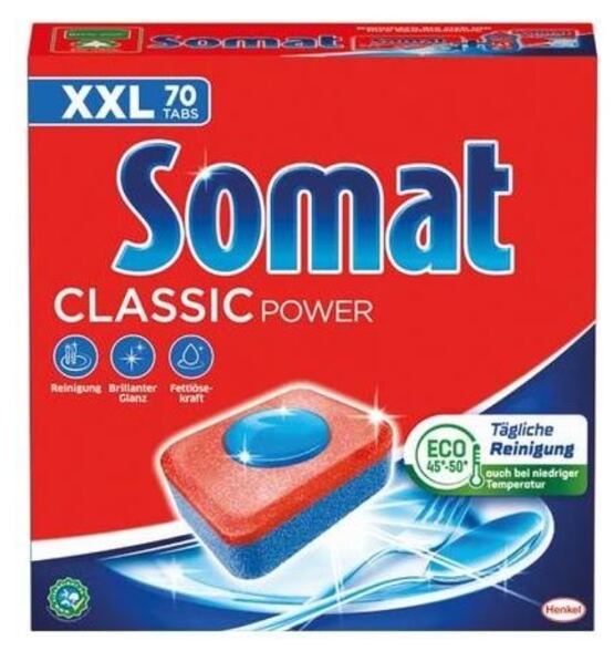 Somat Spülmaschinen Tabs Classic Power 70er XXL 1,05kg