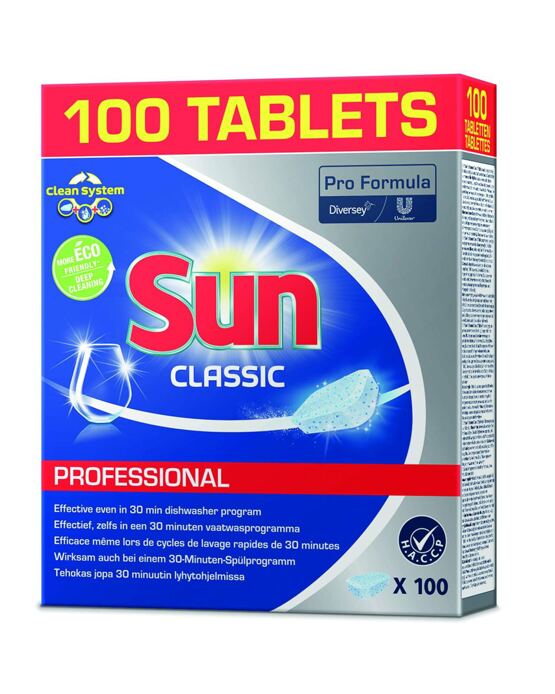 Sun Spülmaschinen-Tabs 100Stück Professional Classic