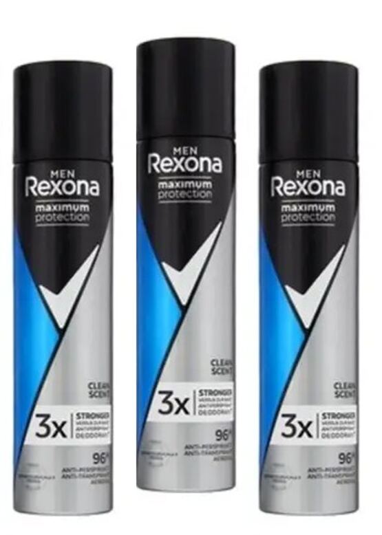 Rexona Maximum Protection Deo Spray 3x100ml For Men Clean Scent